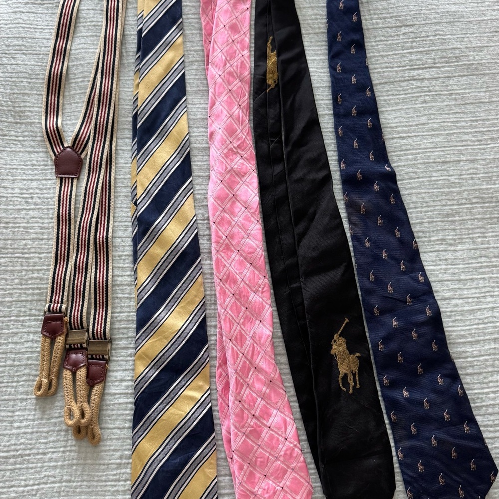 Polo by Ralph Lauren Men's Tie Collection - Pink, Black, Navy, Gold